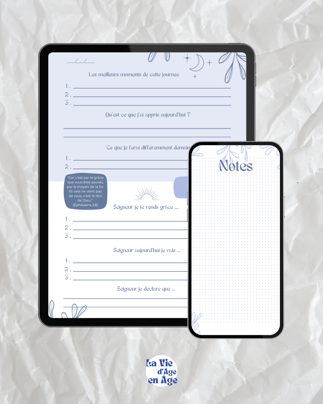Carnet de gratitude "Shalom Yahvé Shalom" - format digital